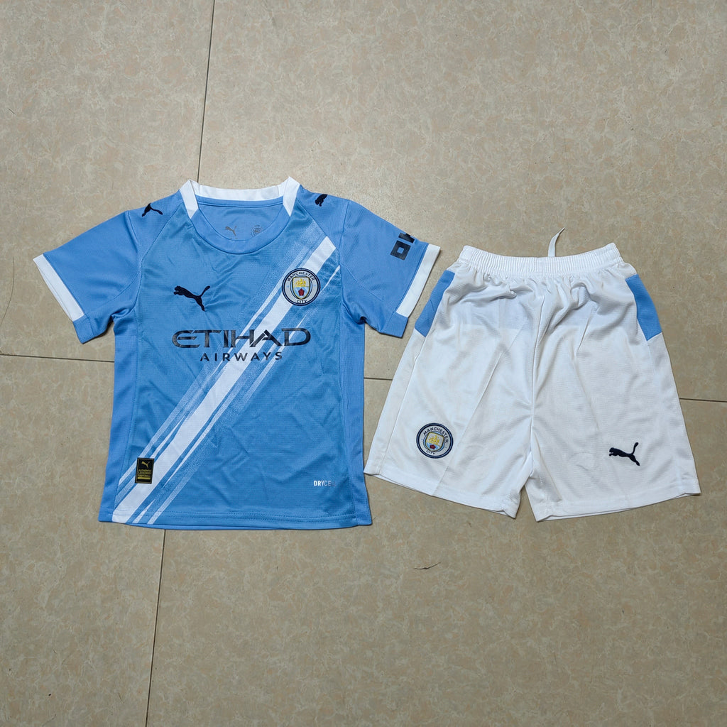 25/26 Manchester City Kids Home Kit