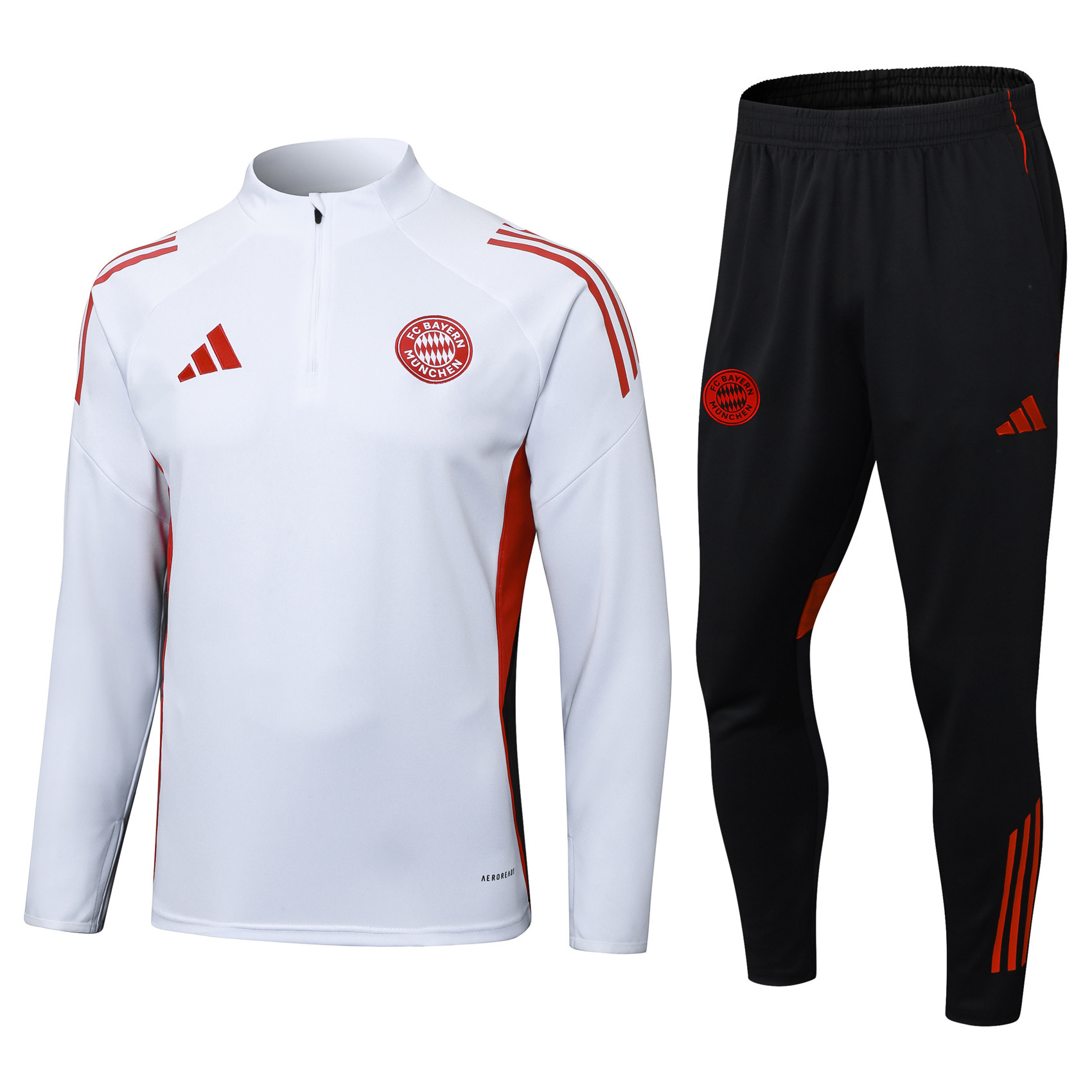 25/26 Bayern Munich White Black Tracksuit