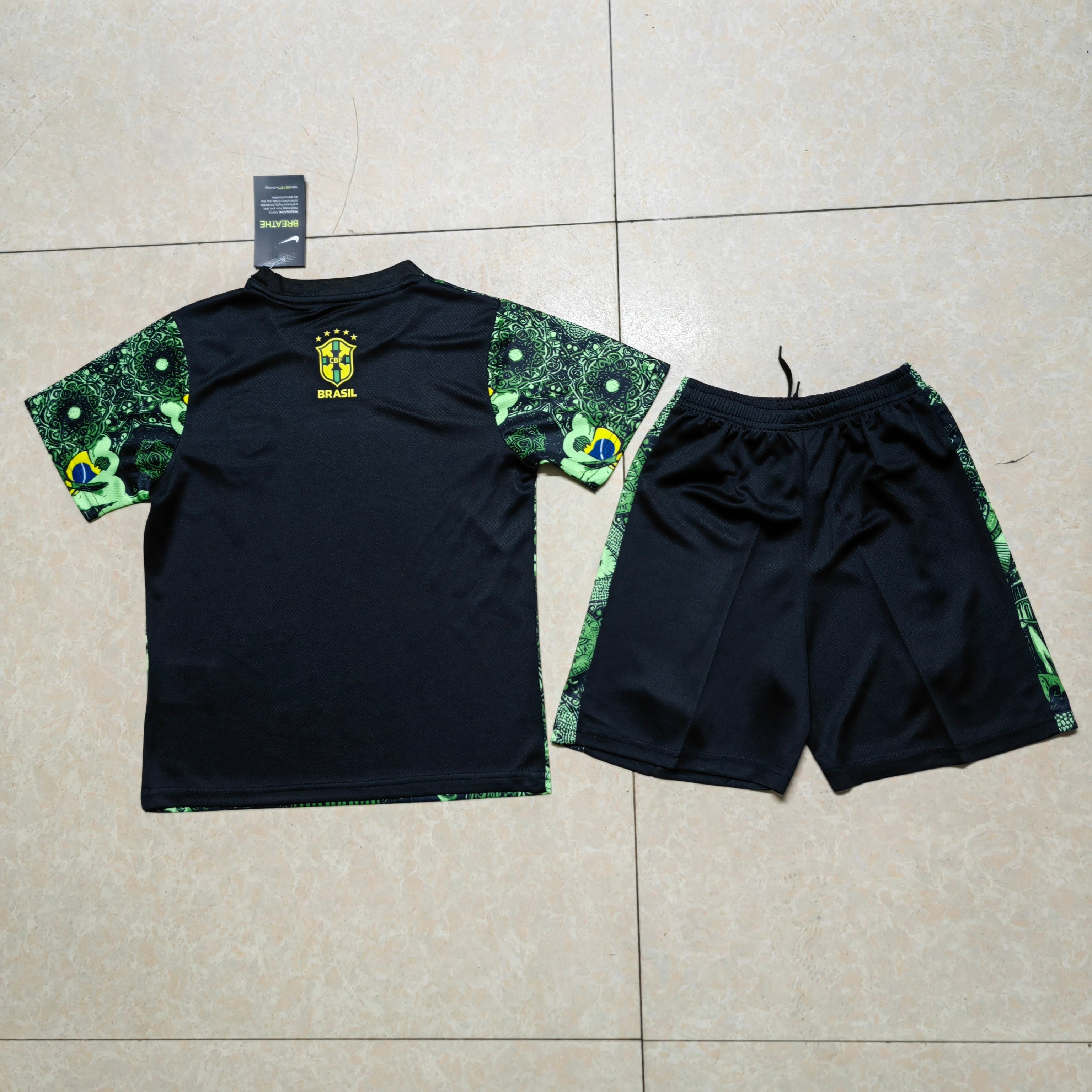 25/26 Brazilian Green Jesus Christ Special Edition Kit (Kids)