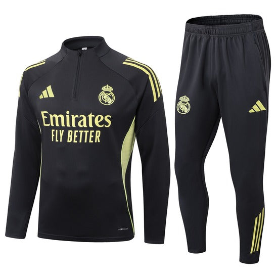 25/26 Real Madrid Dark Grey Kids Track Suit
